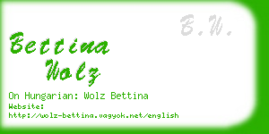 bettina wolz business card